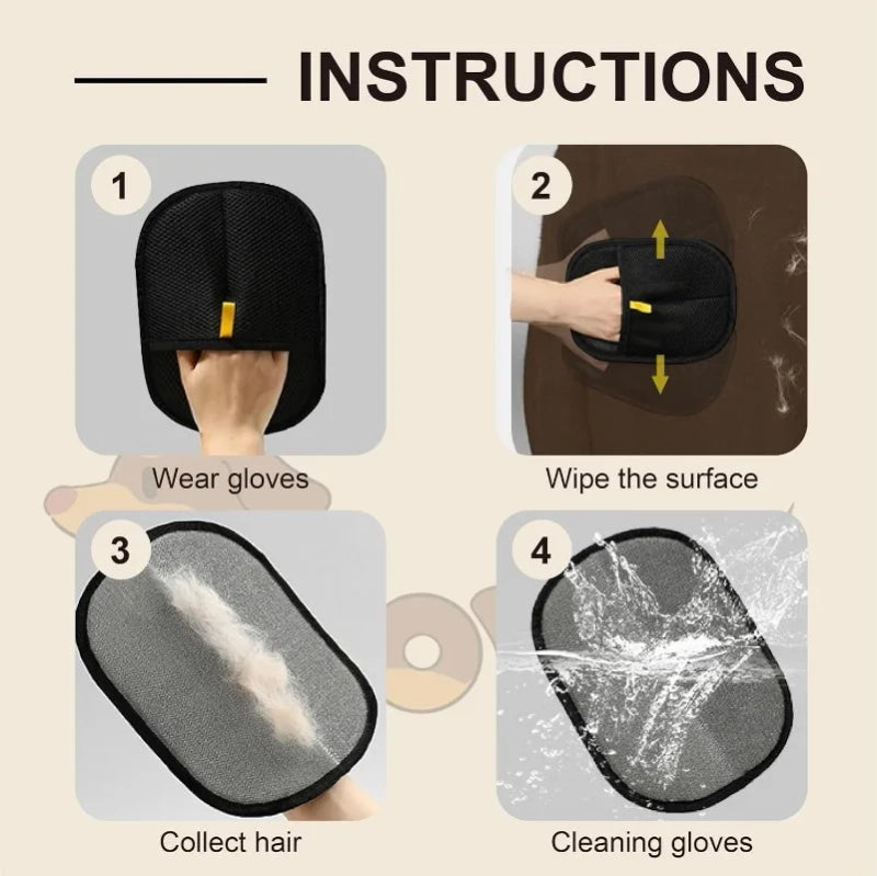 Electrostatic Pet Hair Removal Mitt